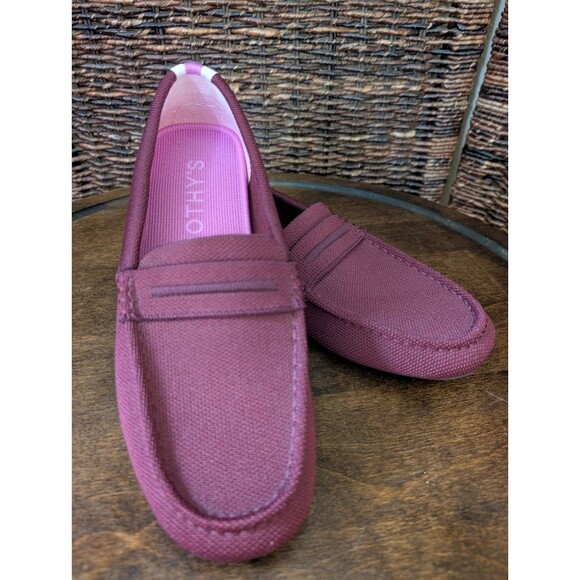 Rothy's Shoes - Rothy's The Driver Loafers Women's Size 9 Berry Slip On Shoes Knit Preppy Chic